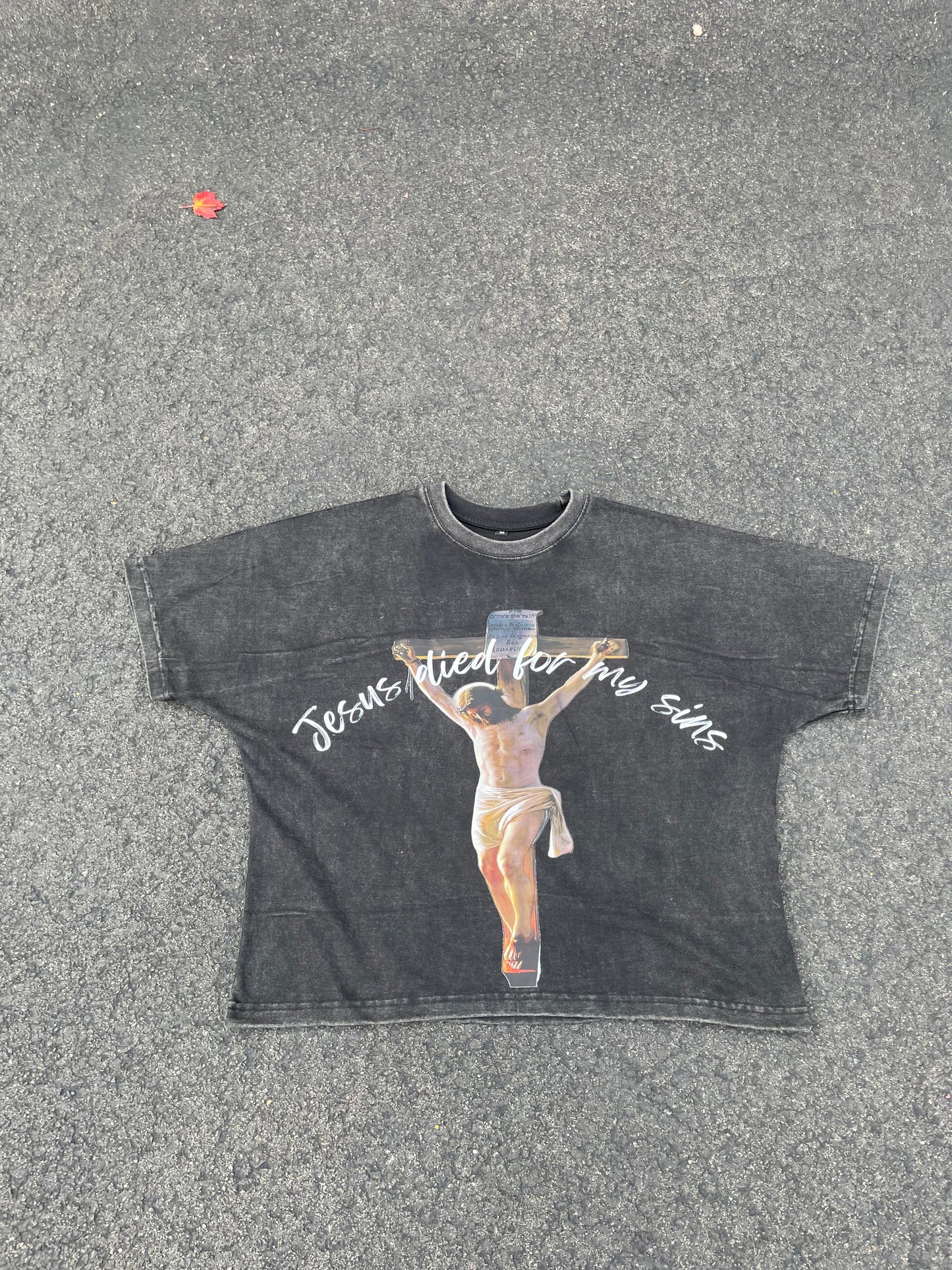 "JESUS DIED FOR MY SINS" Box Tee